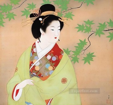 日本 Painting - 美人画2 上村松園 日本語